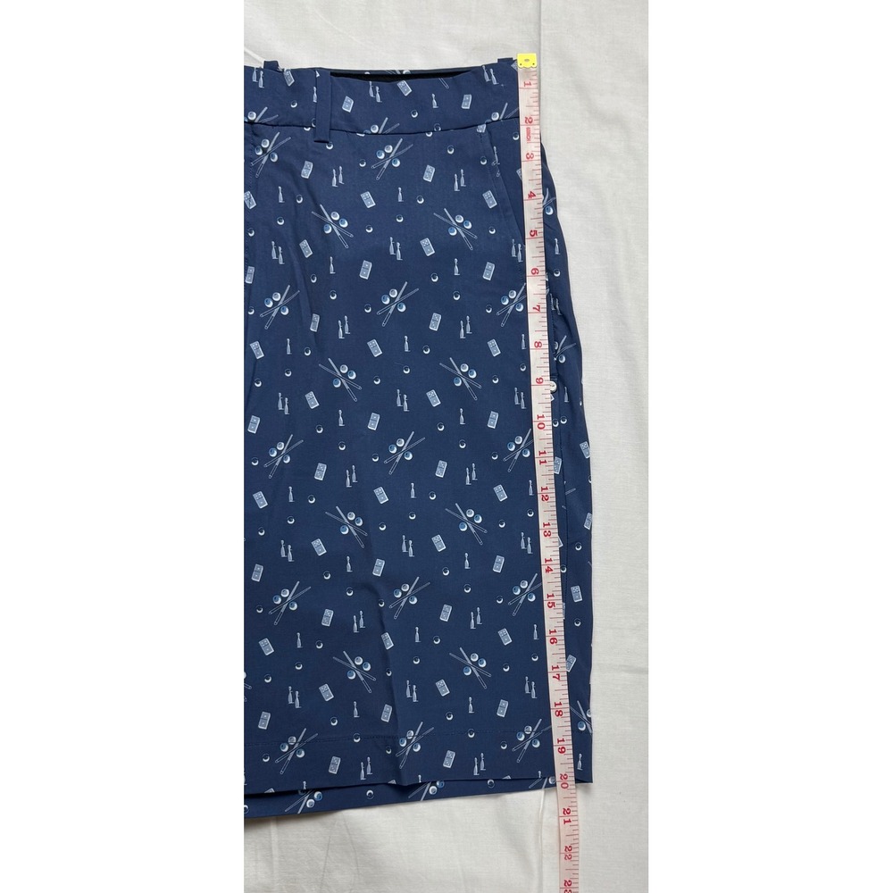 RLX Ralph Lauren Mens Golf Shorts Blue Pool Billiards Dominoes Print Size 34 NEW - Picture 15 of 16